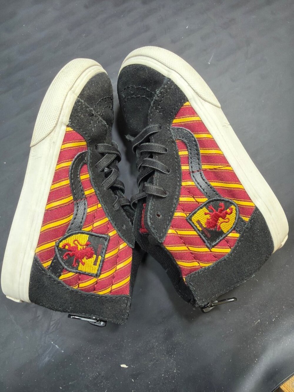 Vans Harry Potter Gryffindor Sk8-Hi Zip Toddler Boys Sneakers Size 9 US 25.5 EU! - Picture 10 of 11